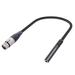 Female to 3.5mm Stereo Jack Audio Adapter Cable 3-pin XLR Female to 1/8 inch TRS Mini Jack Adapter Cable 1 Feet Balanced Audio Converter Adapter Cable