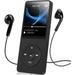 A02S 32GB MP3 Player with FM Radio Voice Recorder 70 Hours Playback and Expandable Up to 128GB Black