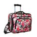 Rolling 17-inch Laptop Case - Flowers