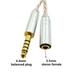 Qisuw HIFI Balance Audio Cable Male 2.5mm to 3.5mm 4.4mm Female Headphone Converter