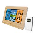 FanJu FJ3373 Digital Weather Station Alarm Clock with Indoor Outdoor Forecast and USB Power Cord