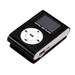 Tomshoo MP3 Player with LCD Screen Metal Clip on Design TF Card Slot Black