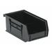 Quantum Storage Systems Hang and Stack Bin 7-3/8 In L Black QUS220BR