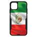 DistinctInk Case for iPhone 11 Pro MAX (6.7 Screen) - OtterBox Commuter Custom Black Case - Red White Green Mexican Flag Mexico