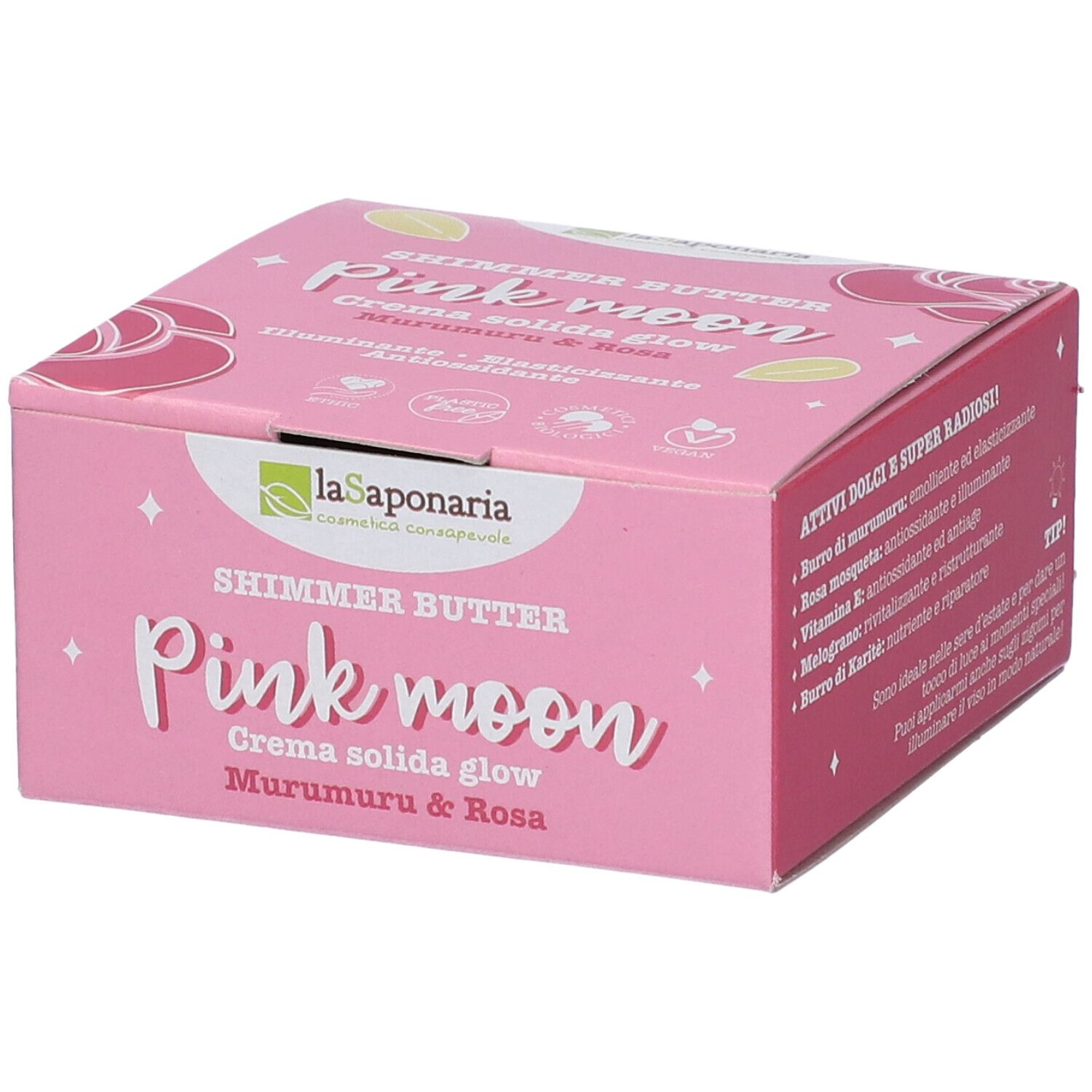 La Saponaria Crema Solida Corpo Glow PINK MOON 80 g Altro