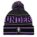 Men's Black The Undertaker Vintage Cuffed Knit Hat with Pom