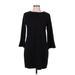 Old Navy Casual Dress - Sweater Dress: Black Solid Dresses - Women's Size Medium