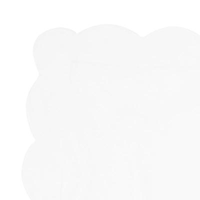 Emma Scalloped Duvet Cover - White, Twin - Ballard Designs