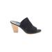 Paul Green Mule/Clog: Slide Chunky Heel Casual Black Print Shoes - Women's Size 7 - Open Toe