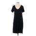 Gap Casual Dress - Shift: Black Solid Dresses - Women's Size Small