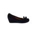 Chie Mihara Wedges: Purple Print Shoes - Women's Size 37.5 - Round Toe