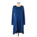 Chico's Casual Dress - DropWaist: Blue Dresses - Women's Size Small