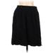 Ann Taylor LOFT Casual A-Line Skirt Knee Length: Black Solid Bottoms - Women's Size Medium