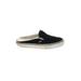 Vans Sneakers: Slip-on Platform Casual Black Print Shoes - Women's Size 6 1/2 - Almond Toe