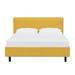 AllModern Eisley Upholstered Platform Bed Linen in Yellow | California King | Wayfair D22F06C526174587BC74B19B2F09C43D