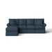 Blue Sectional - Birch Lane™ Bircham 2 - Piece Upholstered Sectional Polyester/Upholstery | 31 H x 119 W x 94 D in | Wayfair