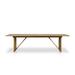 Foundry Select Subhaan Wooden Dining Table Wood in Brown/White | 30 H x 42 W x 107.75 D in | Outdoor Dining | Wayfair