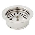 Signature Hardware 4-1/2" Garbage Disposal Flange w/ Stopper, Stainless Steel in Gray | 1.625 H in | Wayfair 446668