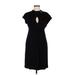 Cynthia Cynthia Steffe Casual Dress - Midi: Black Solid Dresses - Women's Size Medium