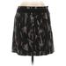 Simply Vera Vera Wang Casual A-Line Skirt Mini: Black Print Bottoms - Women's Size 12