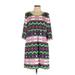 Lolly Wolly Doodle Casual Dress - Shift: Green Aztec or Tribal Print Dresses - Women's Size Large