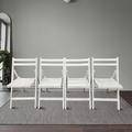 Red Barrel Studio® Tyrek Manufactured Wood Patio Folding Chair Folding Chair Set in White | 31.01 H x 17.31 W x 22.81 D in | Wayfair