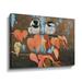 Winston Porter Resting On A Branch On Canvas by Julie Peterson Print Canvas in Orange | 8 H x 10 W x 2 D in | Wayfair