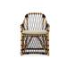 Beachcrest Home™ Eastford Patio Dining Armchair w/ Cushion Wicker/Rattan in Black/Brown | 33.25 H x 23.75 W x 23.25 D in | Wayfair