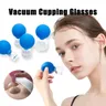 New Cylindrical Glass Rubber Face Massager Vacuum Cupping Visage Cup Therapy Anti Cellulite Jar