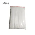 100PCS White Makeup Brushes Net Protective Cover Set Rose Bud Shaped Storage Mesh Sheath Brush