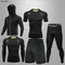 Tuta sportiva da uomo Palestra Fitness Compressione Set di abbigliamento sportivo Corsa Jogging Abbigliamento sportivo Abbigliamento Esercizio Rashguard MMA Tuta da uomo