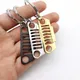 Steel CuteCreative Gift Car Front Grill Design Car Key Chain Grill Keychain Key Ring Creative Gift