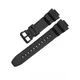 Waterproof Rubber Convex Interface Watchband for Casio 5434 MCW-100H W-S220 Series Stainless Steel
