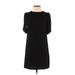 Cynthia Steffe Casual Dress - Shift: Black Solid Dresses - Women's Size 0