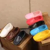 Neue 2025, Kinder-Freizeitschuhe, Slip-on-PU-Lederschuhe für Kinder, flache Bonbonfarben, Unisex, Jungen und Mädchen, weiche Slipper, Größe 21–30, Kind