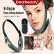 Microcurrent V-face Face Lift Device Heated Vibration Face Massager Skin Rejuvenation Double Chin