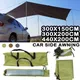 Auto Markise Auto Shelter Schatten Camping Seite Auto Dach Zelt wasserdicht tragbare Camping Zelt