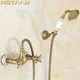 . Antique Brass Bathroom Bath Wall Mounted Hand Held Shower Head Kit Shower Faucet Sets YT-5345-B