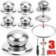 1/3Pcs Kitchen Pot Lid Universal Pan Lid Combined Set Replacement Tops Hand Grip Knobs Handle