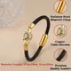 New Domineering Leopard Head Geometric Zircon Bracelet Stainless Steel Magnetic Clasp Bracelet