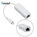 Kebidu Micro USB To RJ45 Network Card 10/100Mbps RJ45 Ethernet Micro USB 2.0 Lan Cable Adapter For