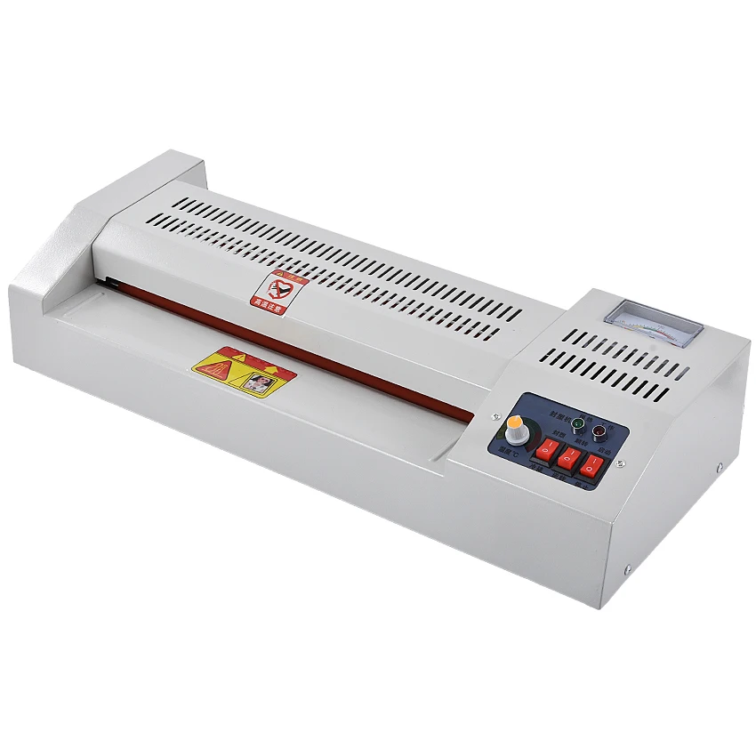 320A1 Level einstellbare Temperatur Metalllaminator heiß und kalt A3 Foto A4 Laminiermaschine für Büro/Zuhause 4 Rollen 320 mm Image