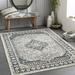 Mark&Day Washable Area Rugs 9x12 West College Traditional Light Gray Area Rug (9 3 x 12 )