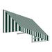 5.38 ft. New Yorker Window & Entry Awning Forest Green & White - 44 x 36 in.