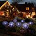 Hot Deals on Home Gifts CWCWFHZH Christmas Solar Garden Lights Outdoor Waterproof Solar Stake Lights 120Pcs Led Solar Outdoor Lights for Yard Flower Bed Decoration