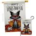 Kitty O Ween Falltime Halloween 28 x 40 in. Double-Sided Decorative Vertical House Flags Set for Decoration Banner Garden Yard Gift