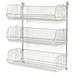 Nexel Industries Chrome Basket Shelving Unit with 9 in. Adjustable Wire Baskets