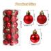 24Pcs 1.1" Christmas Balls Ornaments Shatterproof Hanging Balls Set