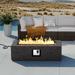 COSIEST Outdoor Rectangle Propane Fire Pit Table, 50000BTU - 42"*17"*13"