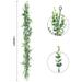 Faux Eucalyptus Leaves Garland 6Ft Artificial Greenery Hanging Vines - Green